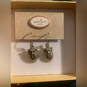 Isabella M. Owl Earrings